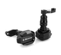 HHRDYY Motorcycle CNC Falling Protection Frame Slider Fairing Guard Anti Crash Pad Protector For BMW S1000R 2017-2020 Sliders Crash Protector(Black)