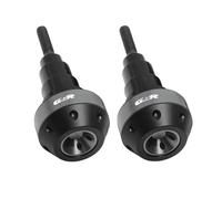 HHRDYY Motorcycle CNC Protector Pad Frame Sliders Crash Falling Protection Guard Accessories For Suzuki GSR400 GSR600 GSR750 Sliders Crash Protector(Titanium,X-1)