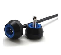 HHRDYY Motorcycle Falling Protection For DUCATI MONSTER S4R Front And Rear Axle Wheel Protector Anti-collision Slider Anti-fall Suitable Sliders Crash Protector(BLUE,X-rear)