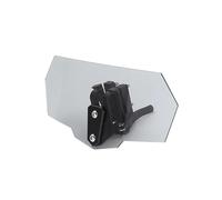 HHRDYY Motorcycle Risen Clip On Windscreen Windshield For KYMCO Agility 125 Downtown 2017 Extension Spoiler Air Deflectors Visor Wind Screen Deflector(Titanium,Type 2)
