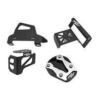HHRDYY Navigator Mount Motorcycle GPS Navigation Bracket For CFMOTO 450MT 450 MT Rear Brake Fluid Reservoir Guard Front Brake Caliper Guard Accessories Smartphone Holder(BLACK)