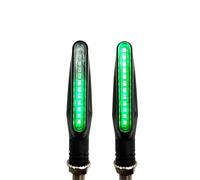 HHRDYY Side Indicator Motorcycle Turn Signal Lights Flashing Signal Lamp For SUZUKI DL650/V-STROM DR 650 S/SE SV650/S B-KING Running Lights Signal Device(GREEN,2 PCS)