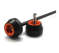 HHRDYY Suitable For DUCATI MONSTER S4R Motorcycle Accessories Front And Rear Axle Wheel Protector Anti-collision Slider Anti-fall Sliders Crash Protector(Orange,X-rear)