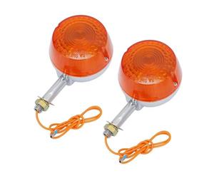 HHRDYY Turning Indicator Motorcycle Turn Signal Lights For Suzuki FA50 FA50X Shuttle Scooter RV50 RV75 RV90 RV125 1980-1991 Turning Indicators Blinker Lamp Signal Lamp(2 pcs)