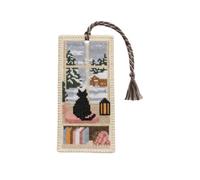 HHRJNUST Bookmark with Tassel | Decorative, Embroidered Bookmark, Handmade, Bookmarks, for Reading, Journals, Book Lovers, Readers, Winter