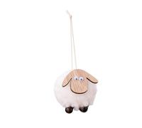 HHRJNUST Christmas Ornament in The Shape of A Lamb, Decorative Collector's Pendant with A Cute Farm Motif for Festive Occasions at Home And for Parties, White