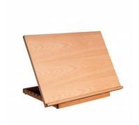 HHRJNUST Folding Drawing Board Wooden Easel Desktop Sketch Board Painting Station With Beech Wood Grain Finish And Upright Stable, style to 3