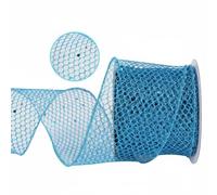 HHRJNUST Glittering Mesh Ribbon Roll For Wreath Making Gift Wrapping Floral Design Party Decoration Home Crafting Wire Edge Polyester, Hh004-063-065