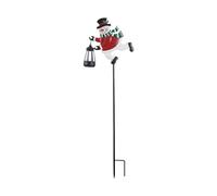 HHRJNUST Solar-powered Snowman Christmas Light, Garden Lighting for Paths And Landscapes, Christmas Decoration for Yard And Driveway, Color light