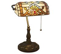 HHRLCH Bankers Lamp Lamp Desk Lamp Vintage Lamp Table Lamp Bedside Lamps Reading Lamps for Bedside Table Study Office Base W11 H15 Grape blossom