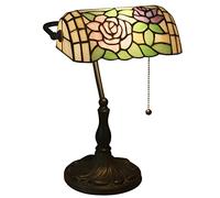HHRLCH Bankers Lamp Lamp Desk Lamp Vintage Lamp Table Lamp Bedside Lamps Reading Lamps for Bedside Table Study Office Base W11 H15 Grape blossom