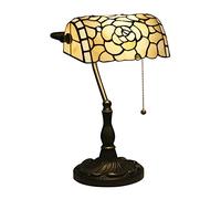 HHRLCH Bankers Lamp Lamp Desk Lamp Vintage Lamp Table Lamp Bedside Lamps Reading Lamps for Bedside Table Study Office Base W11 H15 Grape blossom