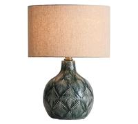HHRLCH Bedside Lamp Hand Carved Feather Pattern Ceramic Table Lamp Light and Luxurious Bedroom Bedside Lamp Warm Indoor Decorative Desk Lamp Table Lamp Chandeliers