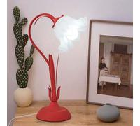 HHRLCH Flower Table Lamp with Touch Switch Dimmable Bedside Lamp Cable Lily of the Valley Acrylic Flower Retro Metal Ideal for Bedroom Girl's Room Dormitory Study - Yellow