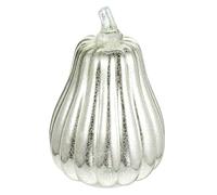 HHRLCH Glass Jack Lantern Pumpkin Halloween Table Lamp for Decor Antique Silver for Parties Front Door Display
