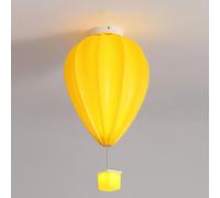 HHRLCH Globe Flush Mount Ceiling Light Creative Hot Air Balloon-Sclose to Ceiling Lamp- 36W 3 Color Mode Colorful Balloon Ceiling Light Chandelier for Kid's Room Kindergarten Bedroom (Col/Yellow
