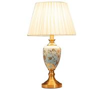 HHRLCH lamp Bedside Lamp Household Decorate Table Lamp China Ceramics Desk Lamp Wedding Learn Work Read Desktop Lights lamp Household faucets