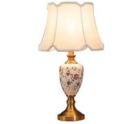 HHRLCH lamp Bedside Lamp Household Decorate Table Lamp China Ceramics Desk Lamp Wedding Learn Work Read Desktop Lights lamp Household faucets
