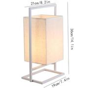 HHRLCH Light Bedside Table Lamp Chinese Table Lamp with Handle Decorated Retro Desk Lamp Fabric Lampshade and Wrought Iron Frame Nightstand Lamp for Bedroom Light Household faucets