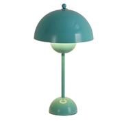 HHRLCH Metal Table Lamp Dome Lampshade Reflects Study Bedside Light Green Suitable for Living Room Dormitory Office