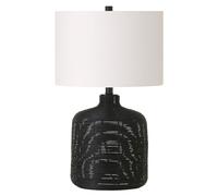 HHRLCH Minimalist Table Lamp Handmade Rattan Body with White Drum Fabric Shade - Multi-Space Suitable for Living Room and Office (Natural Rattan/Brass/White)