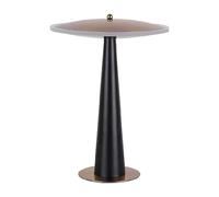 HHRLCH Nordic Table Lamp Aluminum & Acrylic Bedside Lamp with Antique Copper Finish and EyeCaring Light for Bedroom Study Dining Room