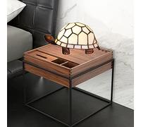 HHRLCH 's Night Light Tortoise/Turtle Lamp Bedside Table Lamp Stained Glass Accent Desk Lamp Gifts Green
