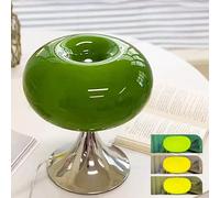 HHRLCH Vintage Table Lamp with Cable Glass Lampshade 3 Color Temperatures Bauhaus Retro Mushroom Lamp Decorative for Living Room Dining Room Bedroom