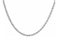 HHRLCHX 16/18/20/22/24 inch 4mm twisted rope chain necklace for women man wedding charm