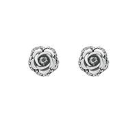 HHRLCHX Hoops & Loops Rose Rhinestone Earrings Thin Dangle Rose Elegant Rhinestone Earrings Wedding Women Accessories Jewelry Rose Earrings For Women Pearl Dangling Earrings