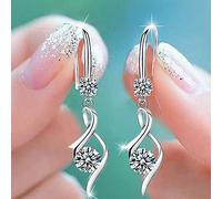 HHRLCHX Hyper Allergenic Earrings Pair Women Diamond Synthetic Jewelry Gift Wedding A Earrings Earrings Of Earrings Dangle Pearl Earrings for Women