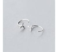 HHRLCHX Personalized Earrings,S925 White Earrings, Women's Fashion Simple Flower Ear Hooks Flow Ear Jewelry for Women Pair of S925
