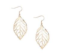 HHRLCHX Women Earring for Ramadan Days Easter Gold Leaf Drop Earrings Plant Leaf Earrings Dangle Earring Gifts For Sister Wife Mother And Daily Golden Couples Earrings