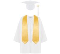 hhsbeauty Boys Girls Preschool Kindergarten Unisex Graduation Gown Cap Set With 2022 Tassel And Graduation Sash For Child Kid Long Sleeve Undershirt You Sound like A Girl (White, 4-5 Years)