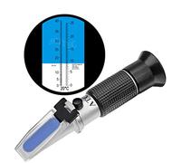 HHTEC winemaker Refractometer Alcohol: 0-25% Brix: 0-40% with ATC for winegrower to measure the sugar content in original grape juice, then the alcohol content of the wine can be determined