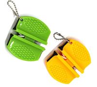 HHuDock Double-Sided Knife Sharpener (2 Pieces), A Professional Sharpening Tool for Straight and Serrated Knives