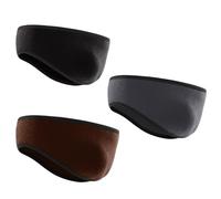 HHuDock Ear Cover Warmer Fleece Headband (3 PCS), Winter Earmuffs Sports Running Skiing Headband Moisture Wicking for Men and Women
