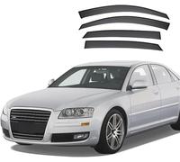 HHUIYUYY Wind Deflectors for Audi A8L MK2-D3 2003-2009, Window Tinted Smoke Guard External Stick-on Type Sun Rain Accessories Guard Visors.