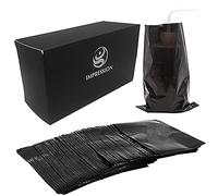 HHUK 250pcs Tattoo Wash Bottle Bags,6inX9in Black Thicken Odorless Disposable Squeeze Bottle Bags,for Tattoo Bottles Tattoo Supplies Tattoo Kits (Black)