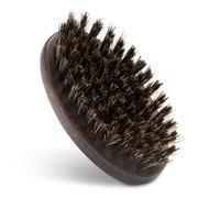 HHUUMM Boar Bristle Beard Brush - Blackwood Walnut - Military Style Boar Bristle Brush - Gift for Men - Beard Brush for Beard Growth & Thickening