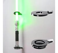 HHUXIUE Lightsaber Wall Mount Stand Sword Shelf Suitable for Lightsaber Display Swords (Black 1 Hole)