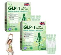 HHVB GLP-1 Six-in-One Health Solution Oral Liquid, Advanced GLP-1 Oral Liquid, GLP1 Multi-Action Drops, Natural Herbal HHVB GLP1 Six in One Oral Liquid Is Suitable for All Men and Women (2 Pack)