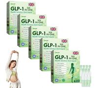 HHVB GLP-1 Six-in-One Health Solution Oral Liquid, Advanced GLP-1 Oral Liquid, GLP1 Multi-Action Drops, Natural Herbal HHVB GLP1 Six in One Oral Liquid Is Suitable for All Men and Women (5 Pack)