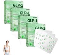 HHVB GLP-1 Slimming & Health Ultra Concentrated Essence Liquid Beads, Natural GLP-1 Capsules, HHVB Essence Liquid Beads, Natural Ingredients, for All Body Types (4 Box)