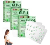 HHVB GLP-1 Slimming & Health Ultra Concentrated Essence Liquid Beads, Professional GLP-1 Capsules, HHVB Essence Liquid Beads, Natural Ingredients NAD+ Capsules Serum for All Body Types (3 Box)