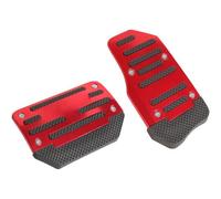 HHWBP Car Pedal Cover,Wear Resistant Pedal Protection Device,for Ford Puma ST-Line 2019-2021 Quick Installation Foot Pedal Pad Cover Accessories,E-Automatic Red