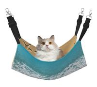 Hhwwtye Beautiful Starfish On Beach Sand Cat Bed Hammock,Free Standing Cat Bed For Indoors And Outdoors,Easy Assembly
