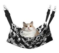 Hhwwtye Black And White Soccer Ball Pattern Cat Bed Hammock,Free Standing Cat Bed For Indoors And Outdoors,Easy Assembly