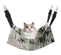 Hhwwtye Chinese Painting Of Bamboo Cat Bed Hammock,Free Standing Cat Bed For Indoors And Outdoors,Easy Assembly
