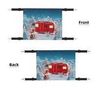 Hhwwtye Christmas Red Camper Cat Bed Hammock,Free Standing Cat Bed For Indoors And Outdoors,Easy Assembly